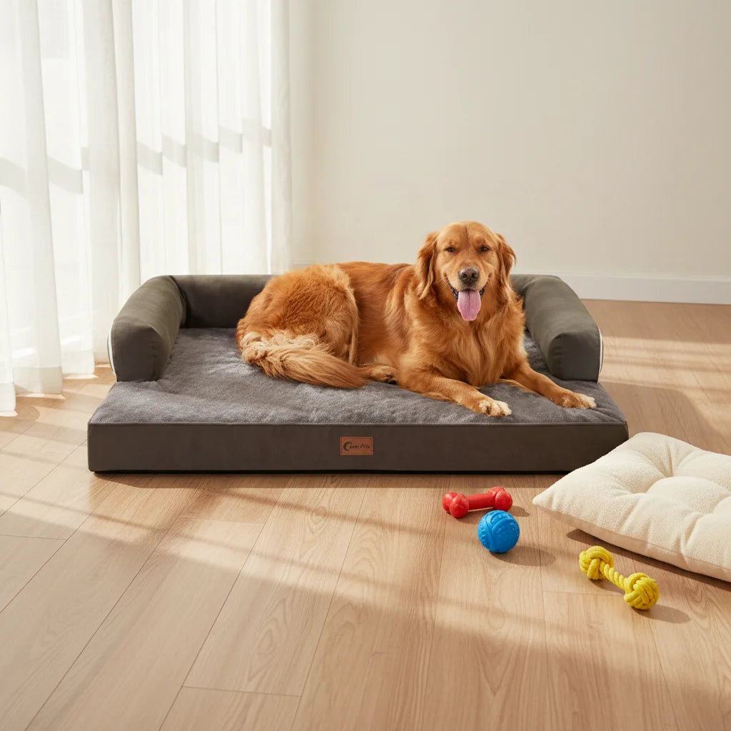 Ultimate XL Orthopedic Memory Foam Dog Bed for Large Breeds – Luxury Comfort, Waterproof Durability, and Easy Maintenance
