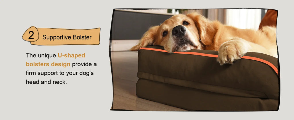 Ultimate XL Orthopedic Memory Foam Dog Bed for Large Breeds – Luxury Comfort, Waterproof Durability, and Easy Maintenance