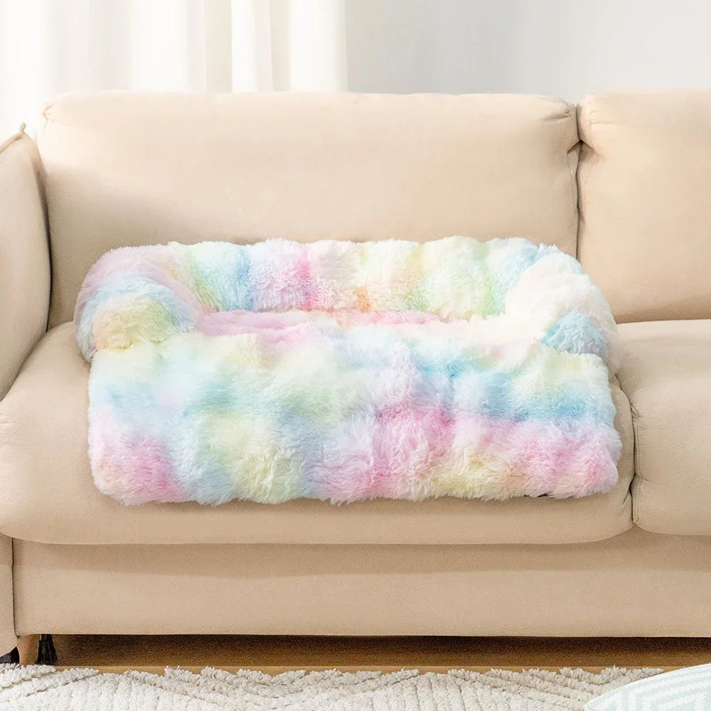Ultra Plush Washable Dog Bed – Sofa Protector, Couch Cover & Soft Kennel Cushion