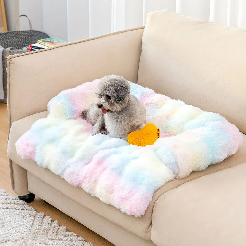 Ultra Plush Washable Dog Bed – Sofa Protector, Couch Cover & Soft Kennel Cushion